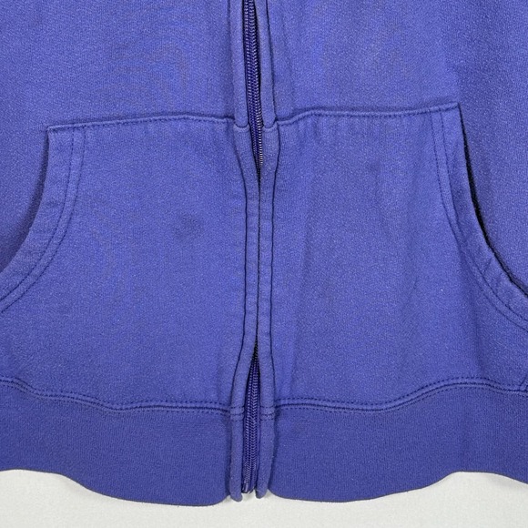 Harley Davidson XL (1X) Purple Full Zip Up Hoodie Pocket Warm 2014 Soft Biker - Picture 3 of 11